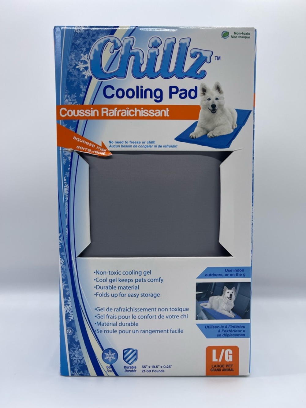 Cooling Pad for Dogs - Gray (Large)